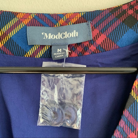 ModCloth Sentimental Special Button front Plaid dress - Picture 5 of 11